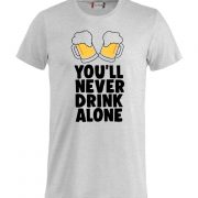 Maglia You’ll Never Drink Alone Grigio